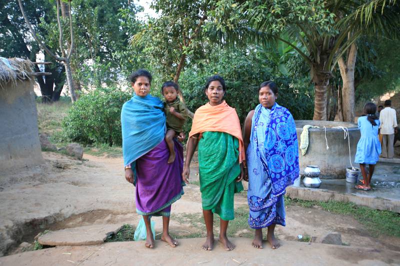 Paraja women in a Chhattisgarh village